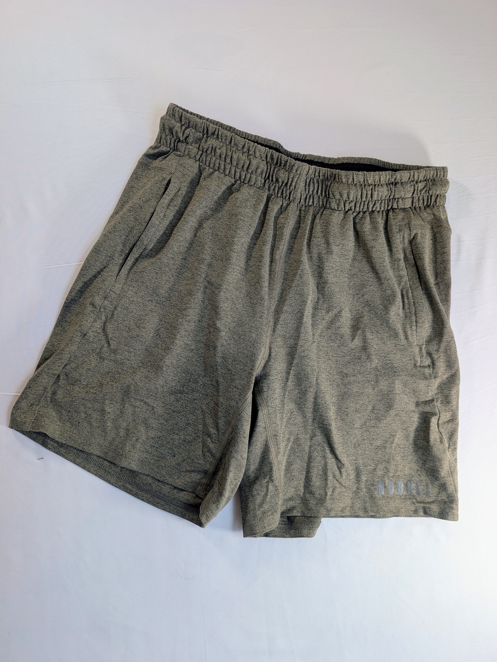 NOBULL Boys Athletic Shorts — Heathered Olive